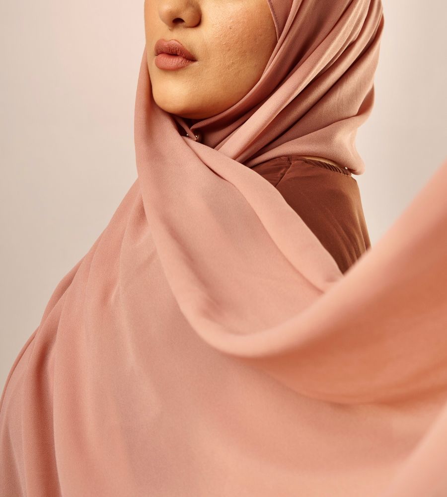 Malaysian Georgette Hijab- Olive main image 0