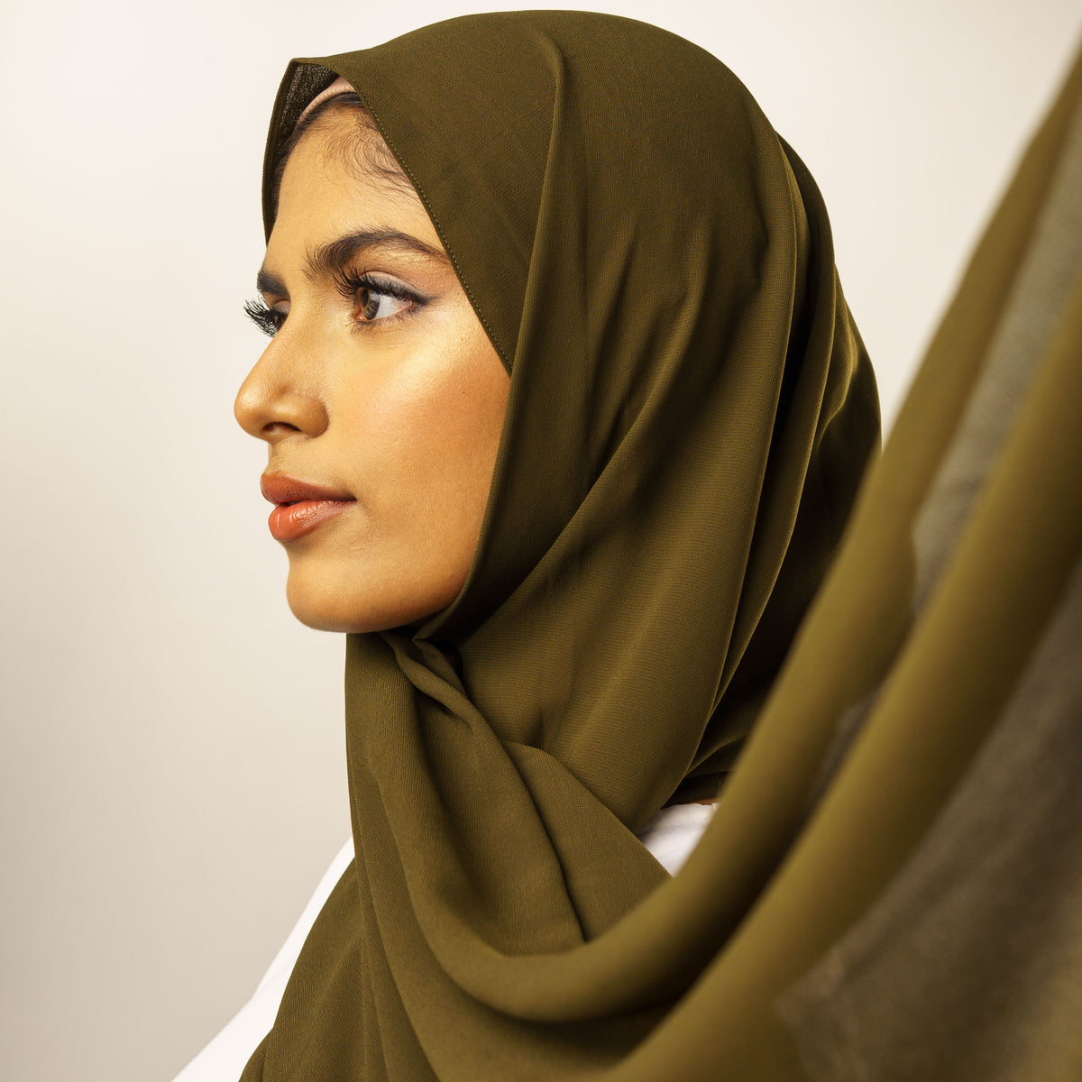 Malaysian Georgette Hijab Latte