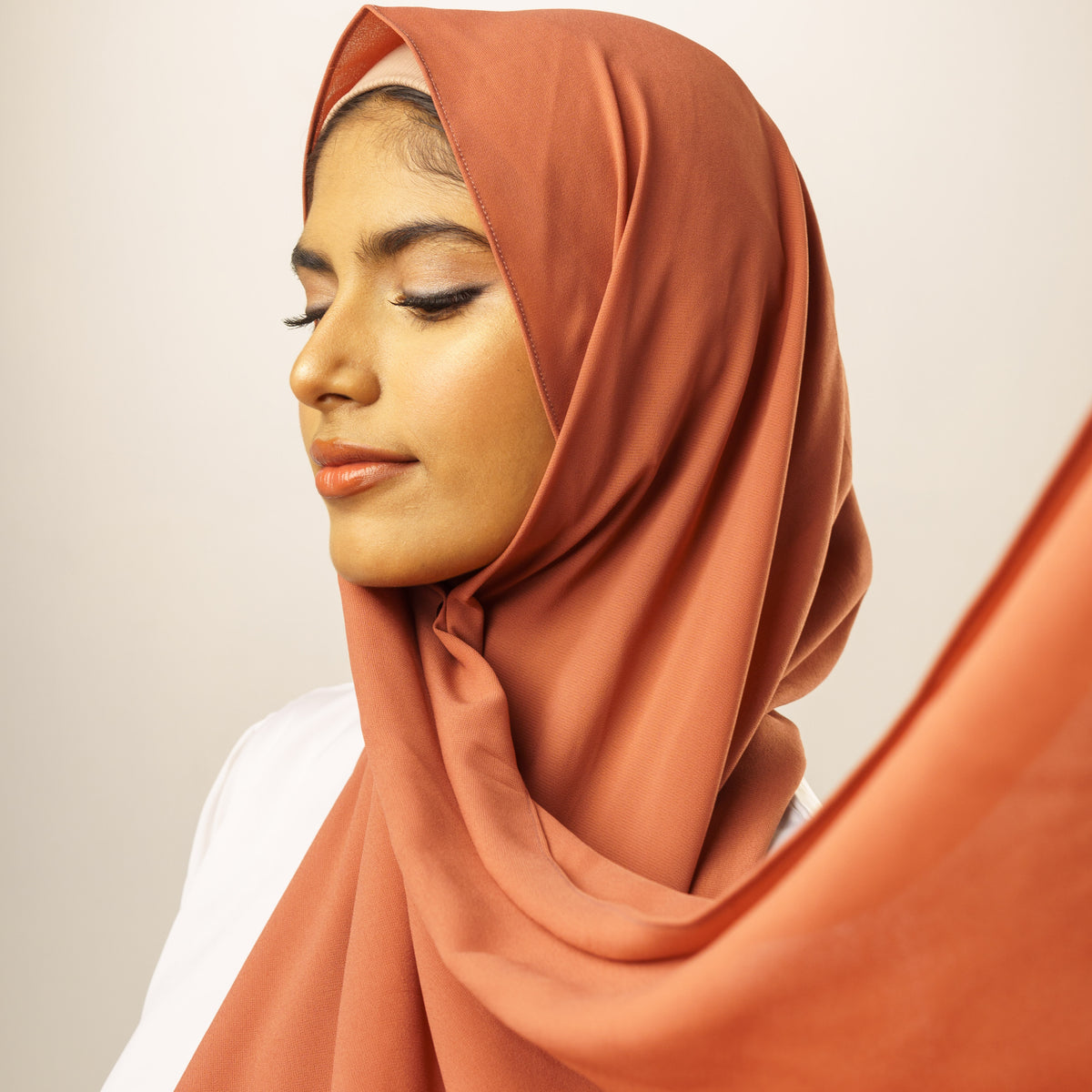 Malaysian Georgette Hijab - Sand