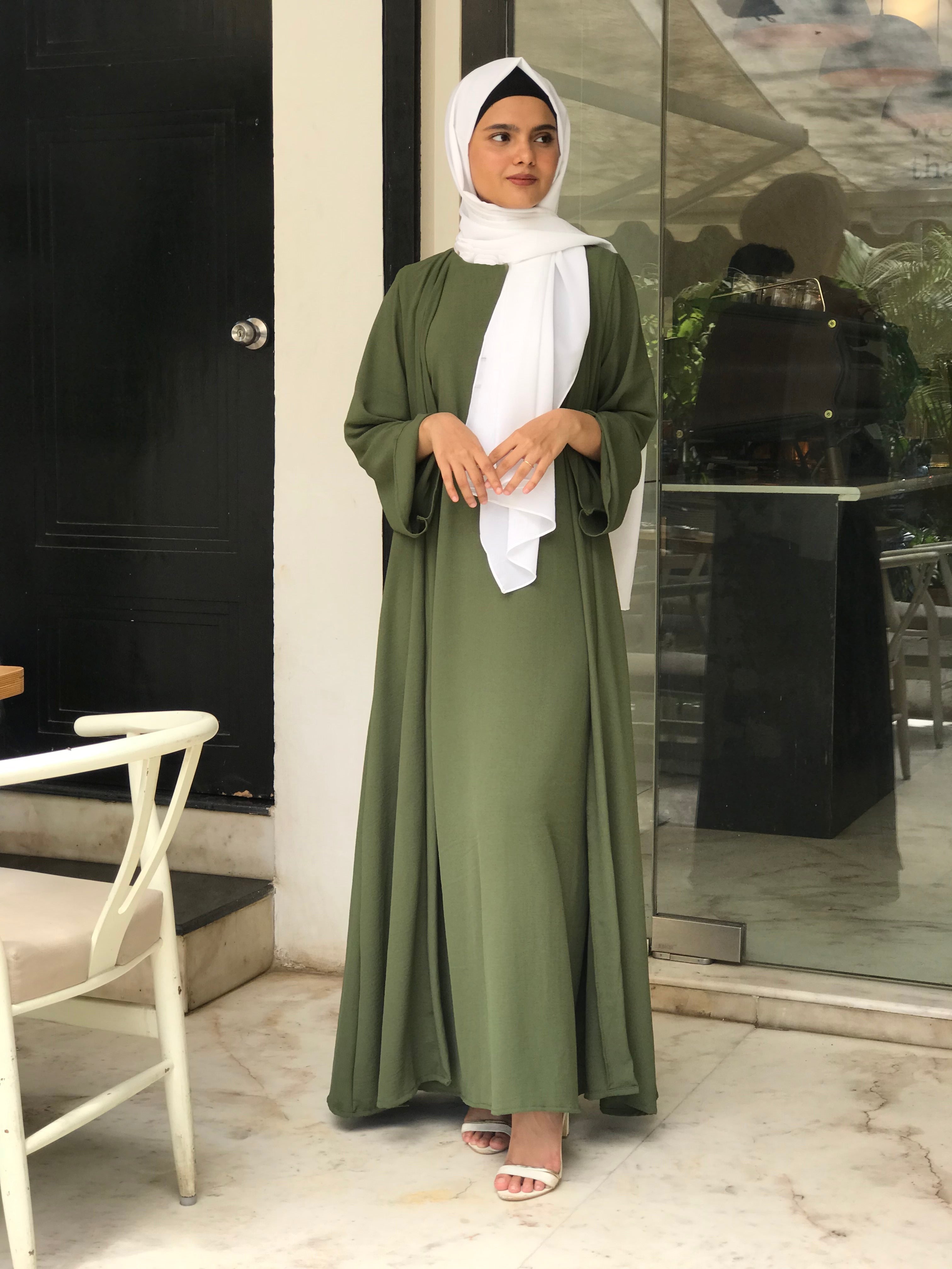 AVOCADO TWO-PIECE ABAYA - Modest Essentials