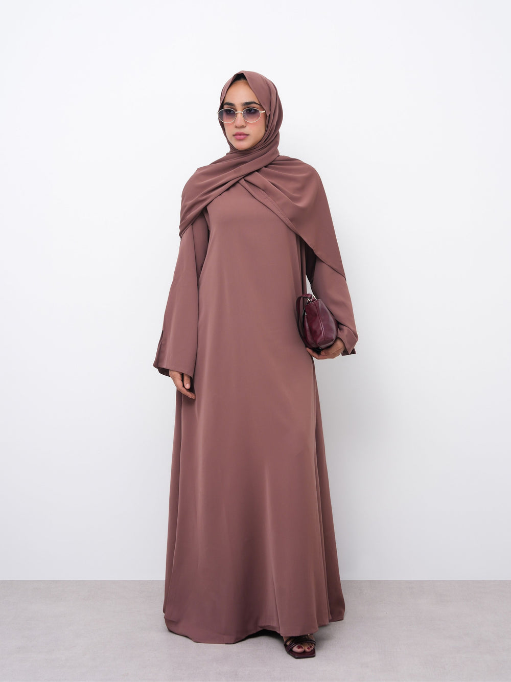 Essential Abaya - Straight Fit - Walnut Soufflé