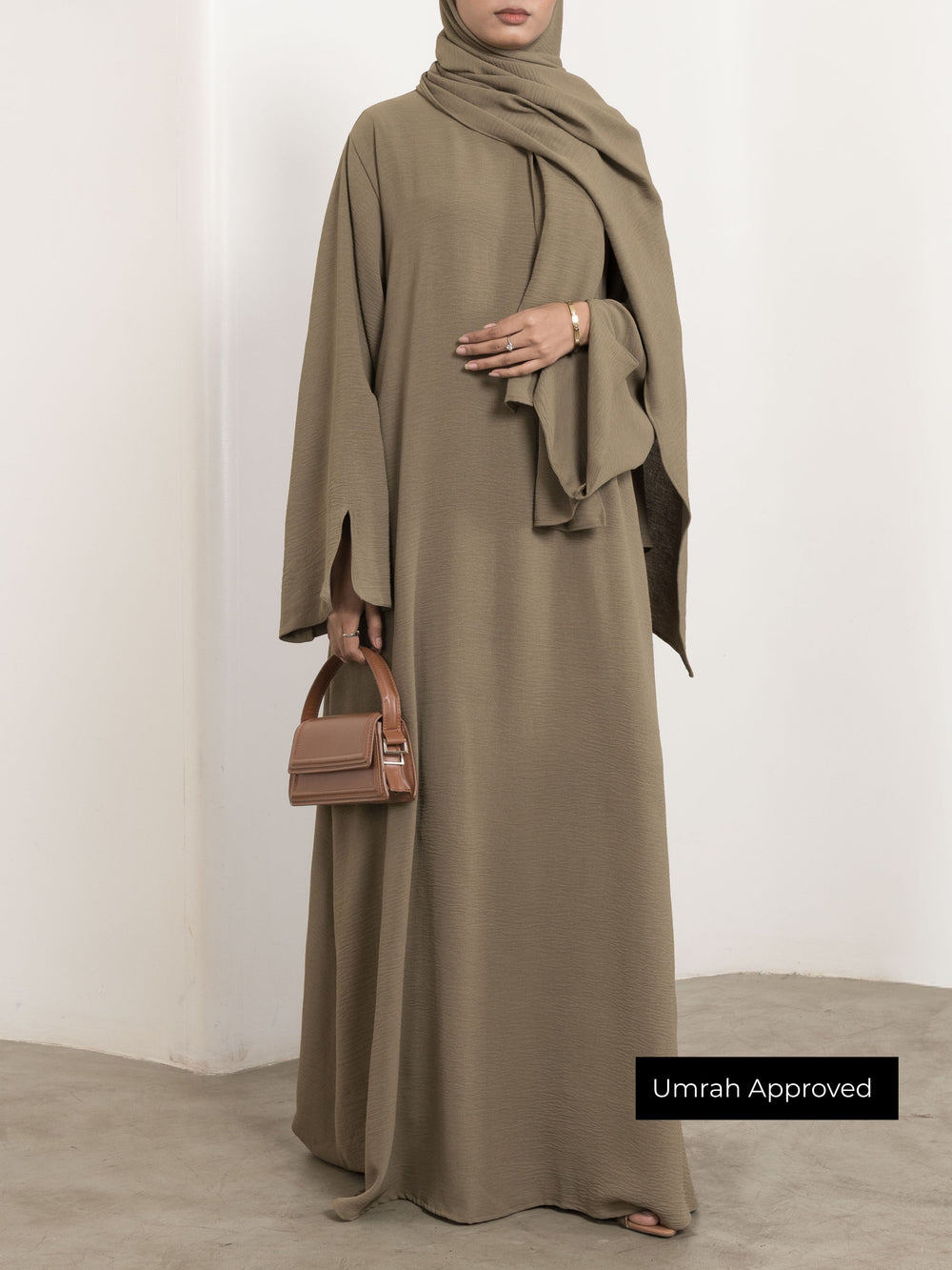 Essential Umrah Abaya - Olive Green