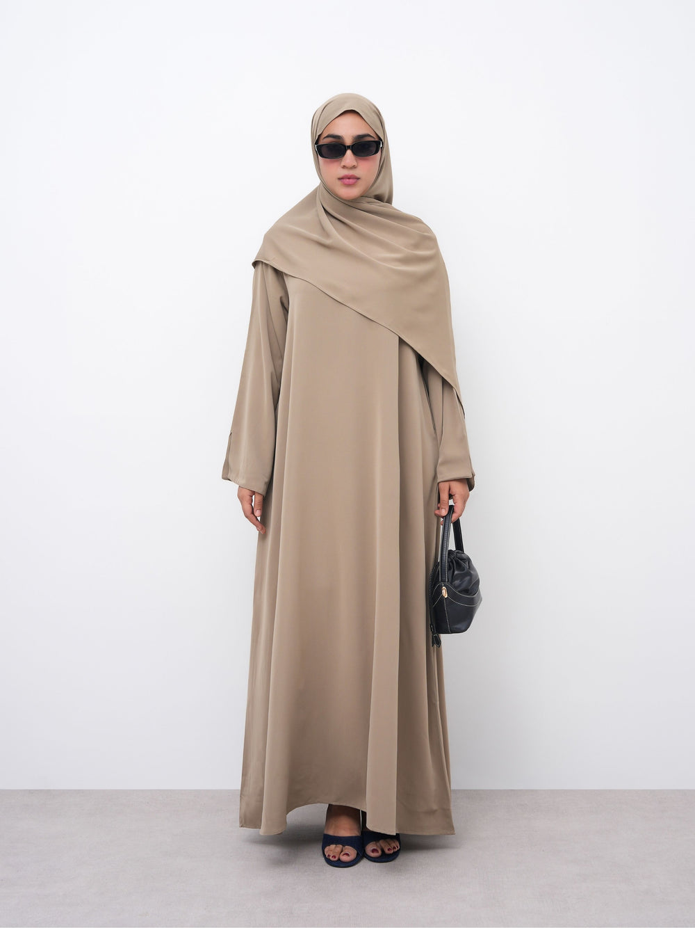 Essential Abaya - Straight Fit - Olive Drizzle