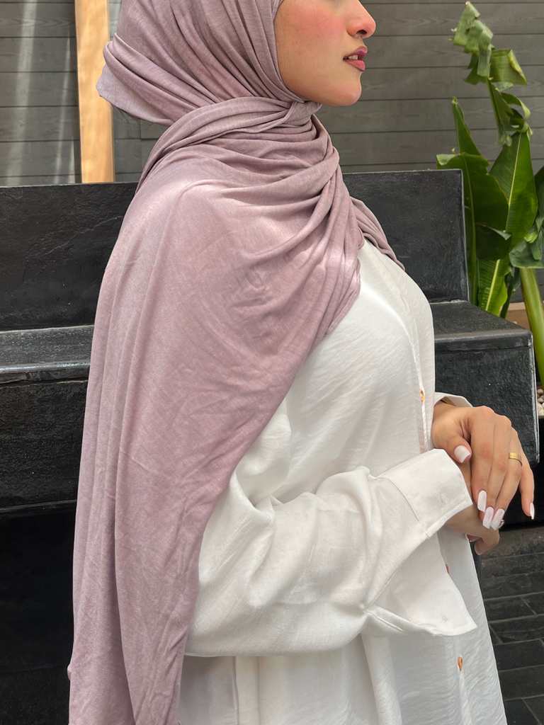 Light Mauve Premium Jersey Hijab - Modest Essentials