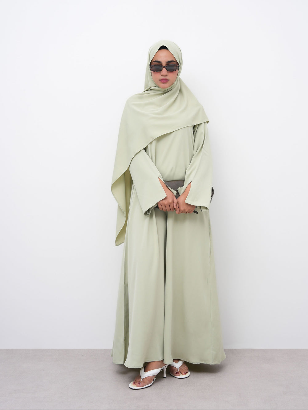Essential Abaya - Straight Fit - Matcha