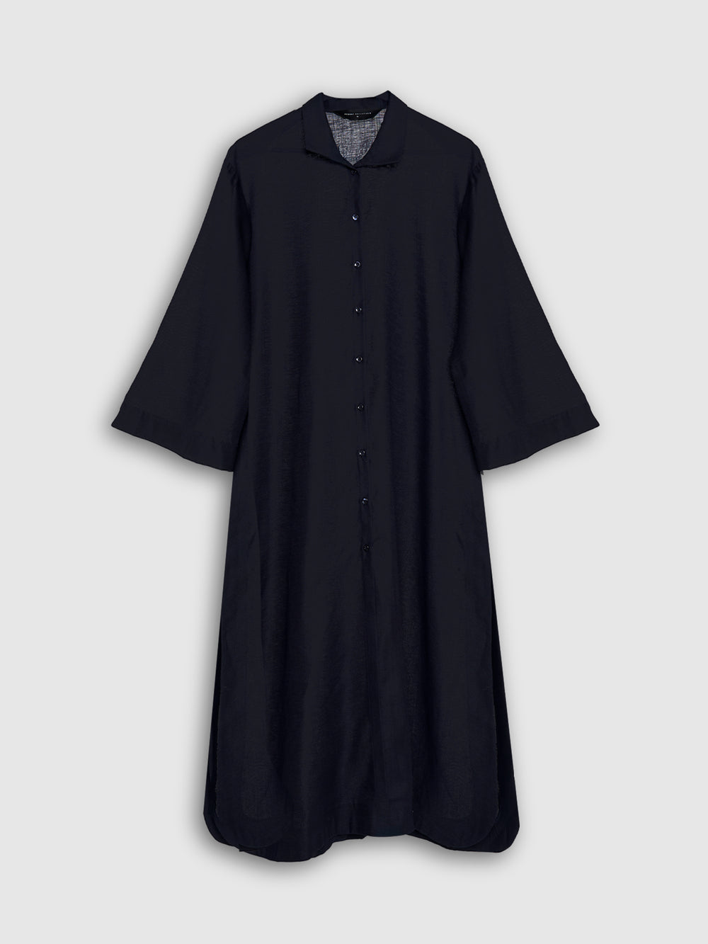 Linen Abaya - Navy Blue
