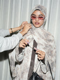 Light Snake Printed Abaya