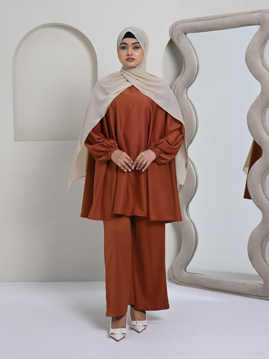 Essential Relaxed Co-ord Set - Rust
