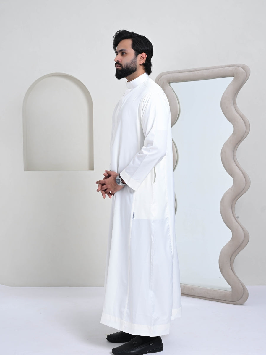 Classic Saudi Thobe - White