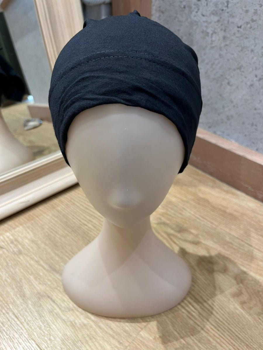 Black Premium Hijab Cap