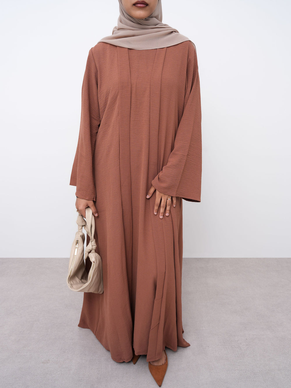 Essential Two-Piece Abaya - Cinnamon