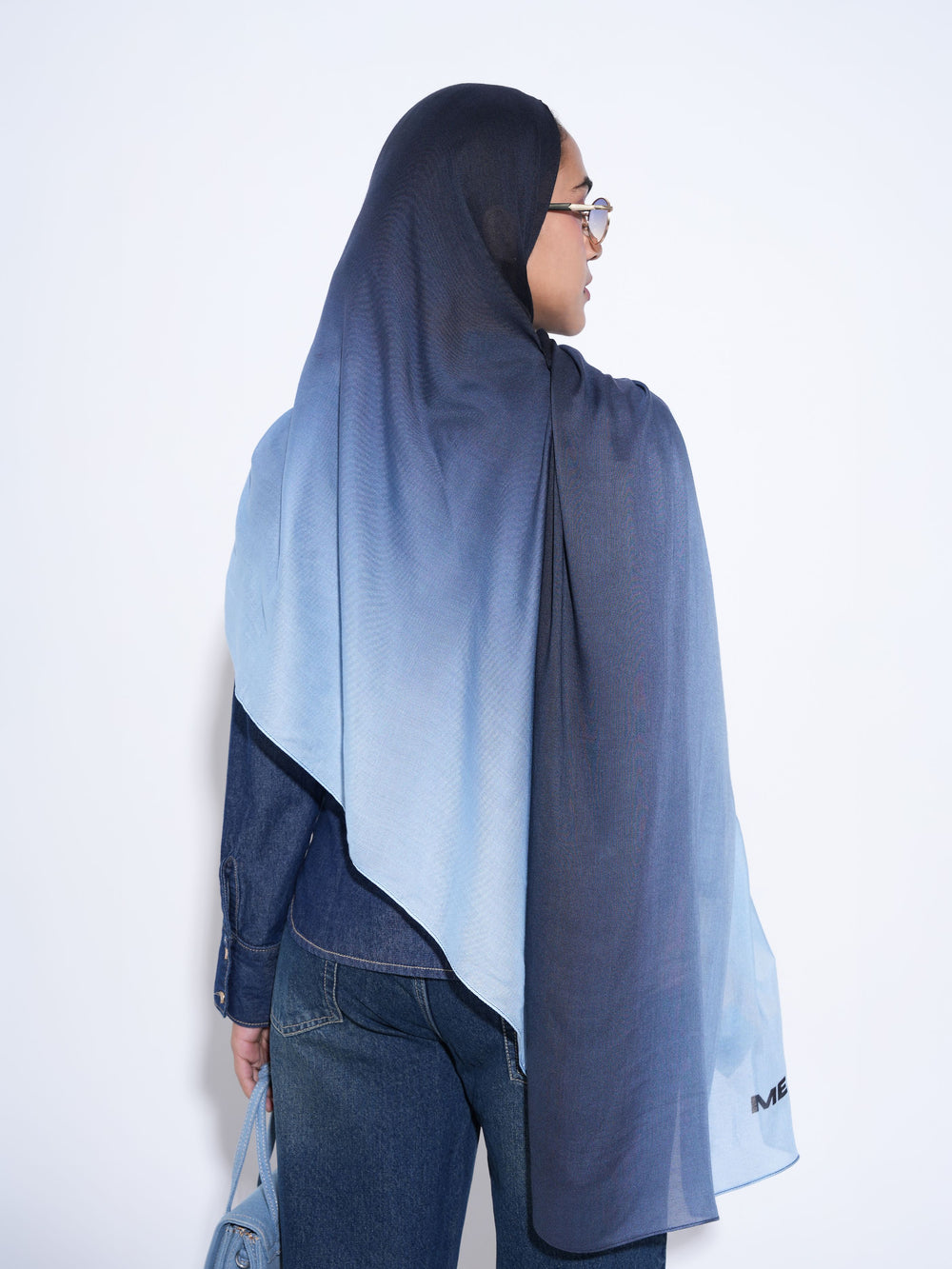 Blueberry Cream Ombre Modal Hijab