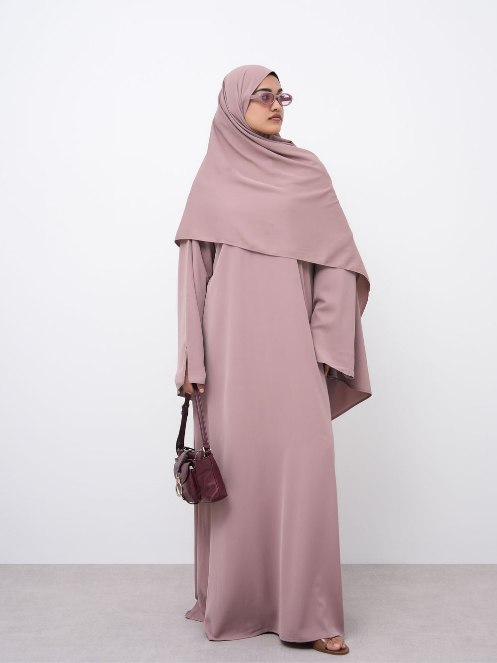Essential Abaya - Straight Fit - Peach Sorbet