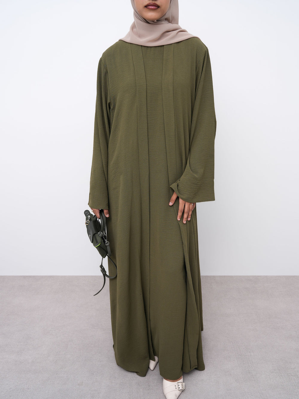 Essential Two-Piece Abaya - Avocado Smoothie
