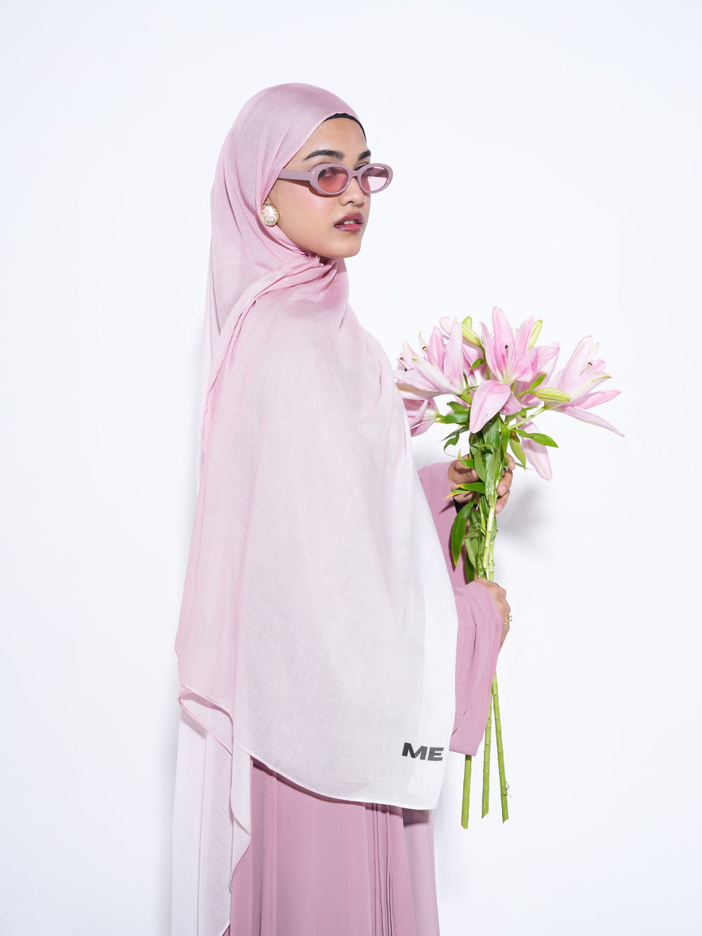 Pink Mochi Ombre Modal Hijab