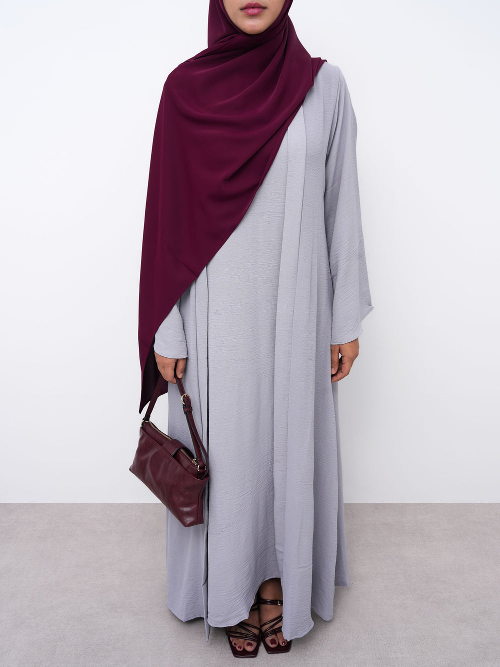 Essential Two-Piece Abaya - Cloud Foam