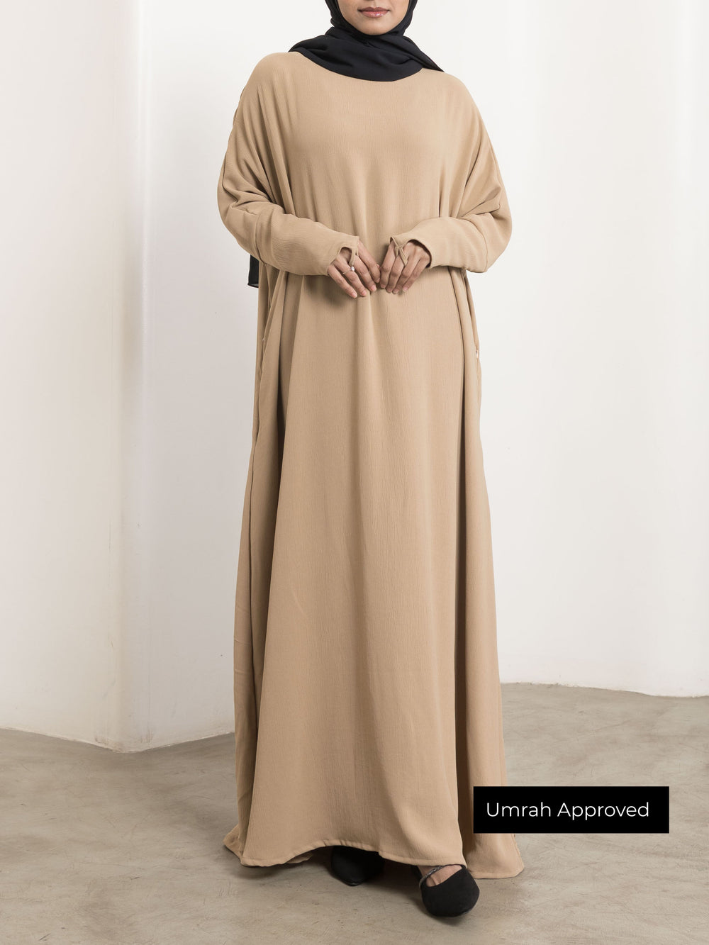 Elevated Umrah Abaya - Tan