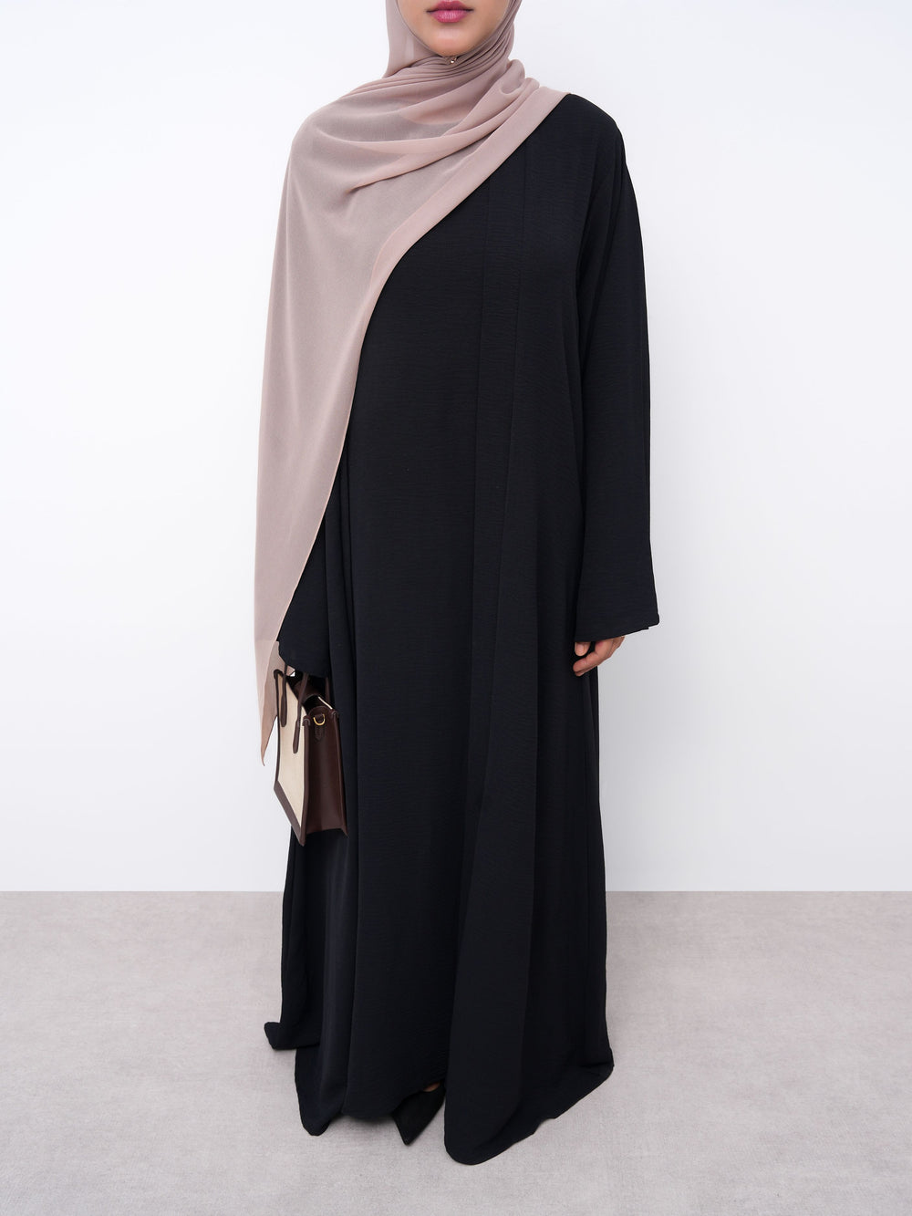 Essential Two-Piece Abaya - Black