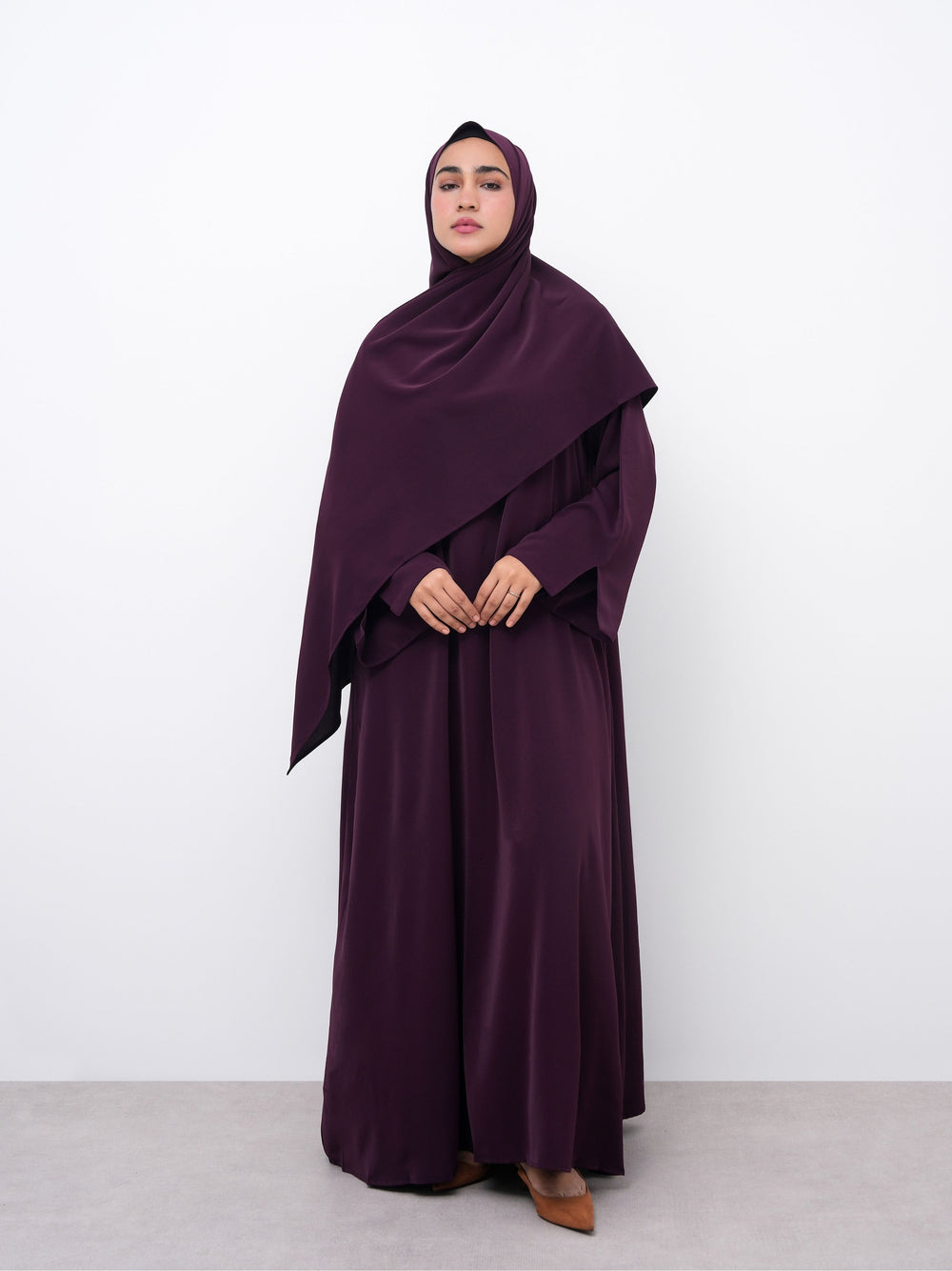 Essential Abaya - Straight Fit - Wine