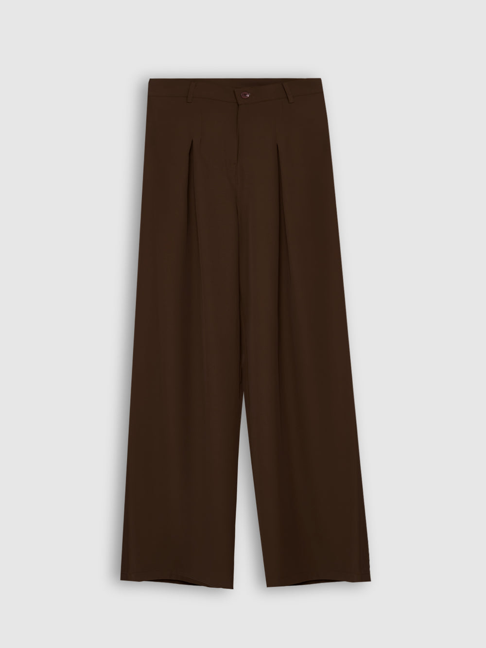 Pleated Trousers - Chocolate Brown
