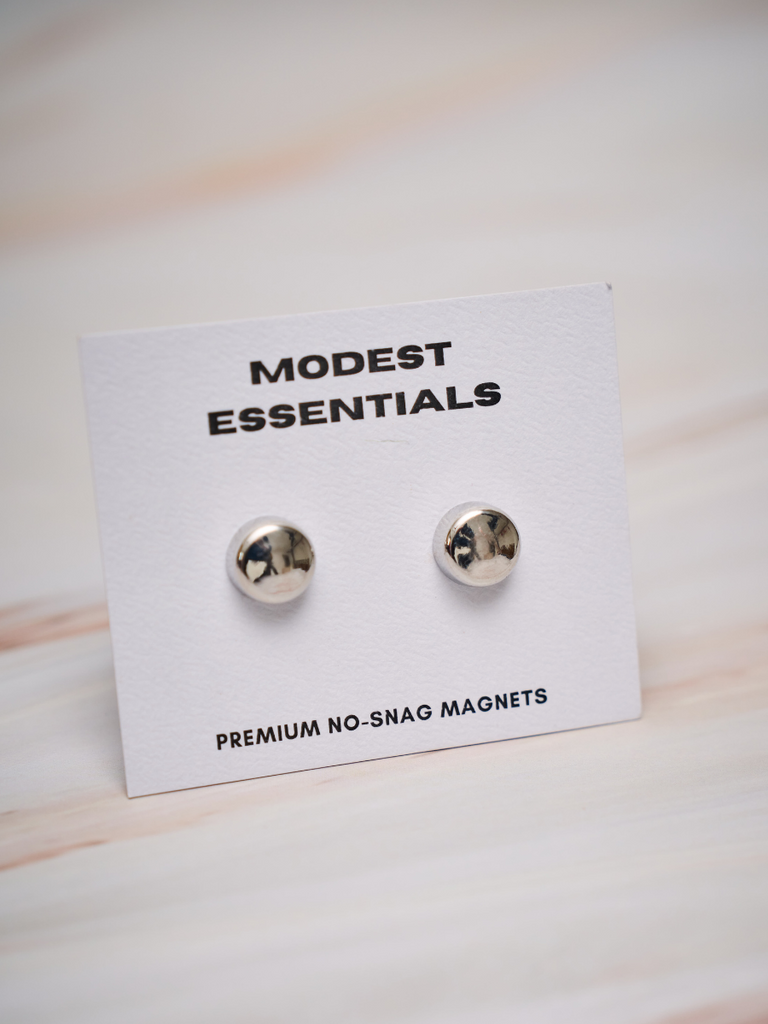 Silver Metallic Hijab Magnets - Modest Essentials