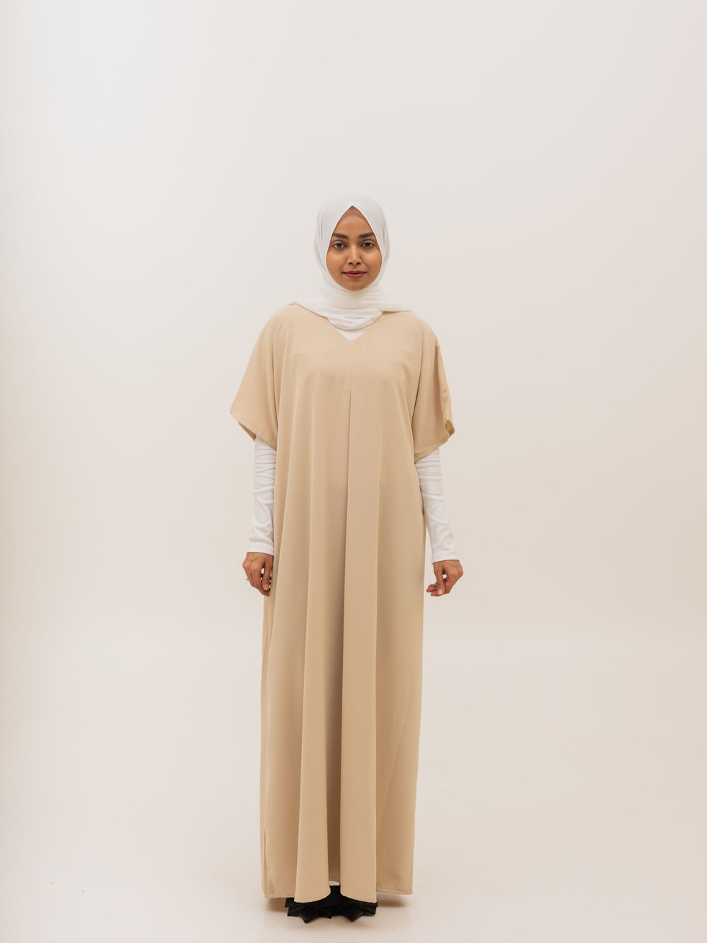 Beige Premium Airtech™️ Layering Dress - Half Sleeve