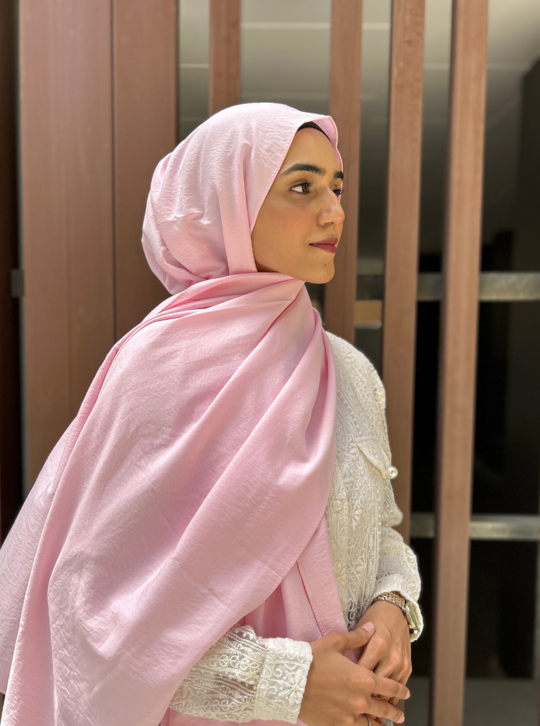 BUY Blush Pink Malaysian Cotton Hijab - Modest Essentials