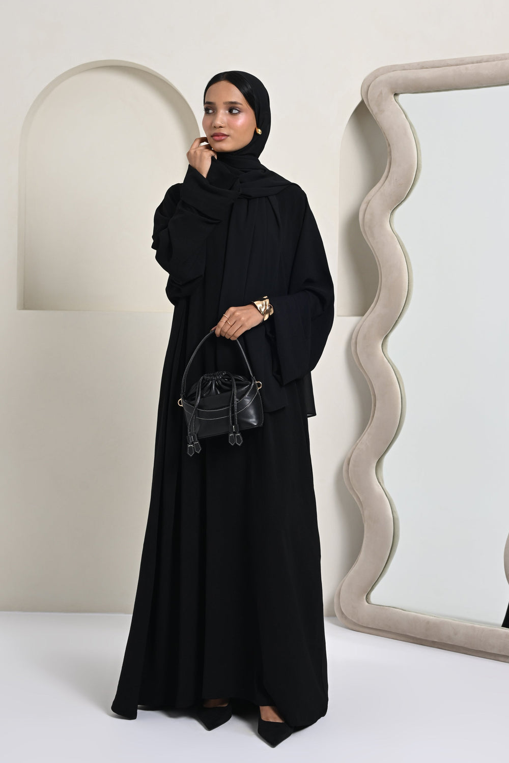 Essential Soft Crepe Abaya - Black