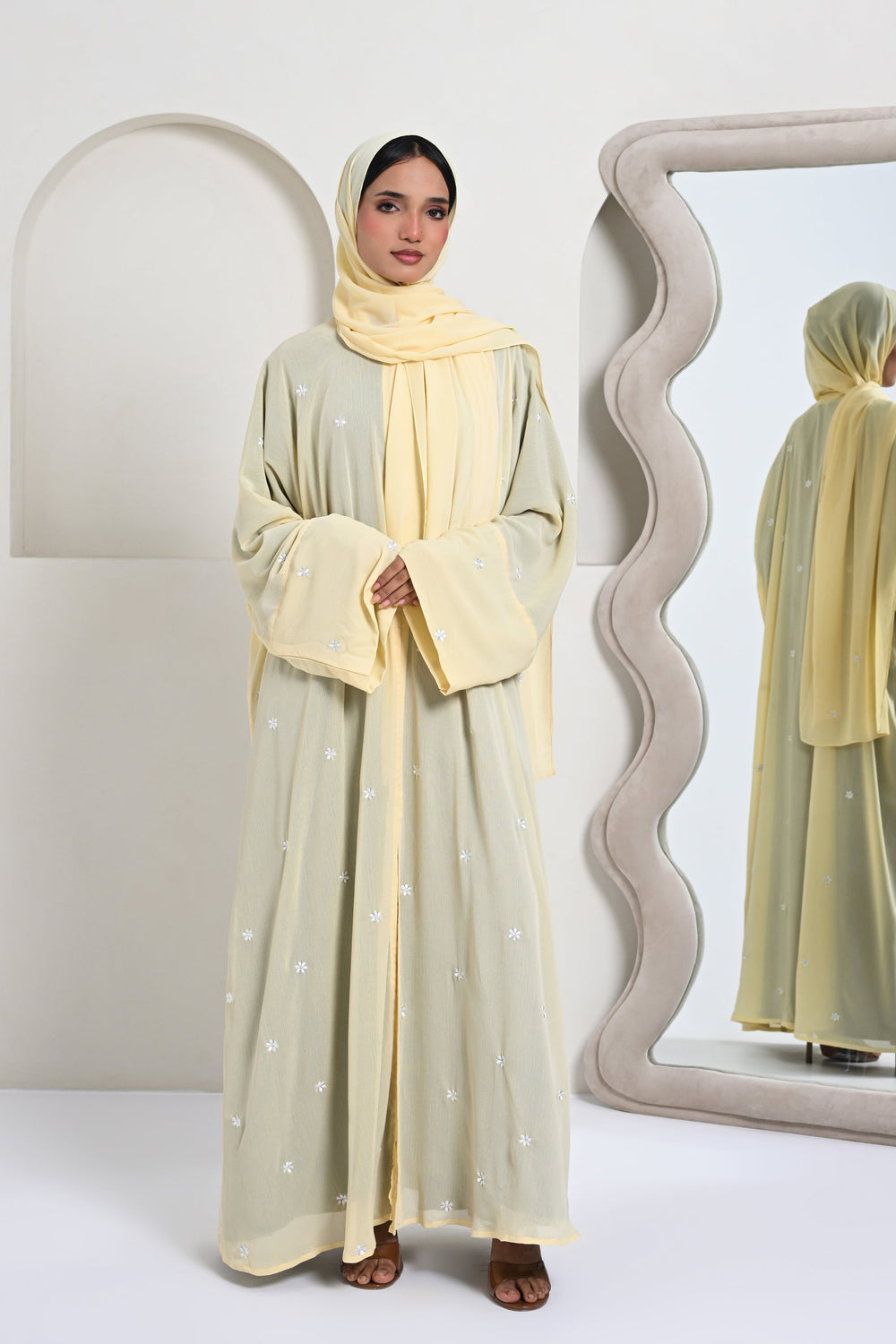 Daisy Abaya Set - Yellow