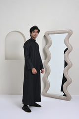 Classic Saudi Thobe - Black