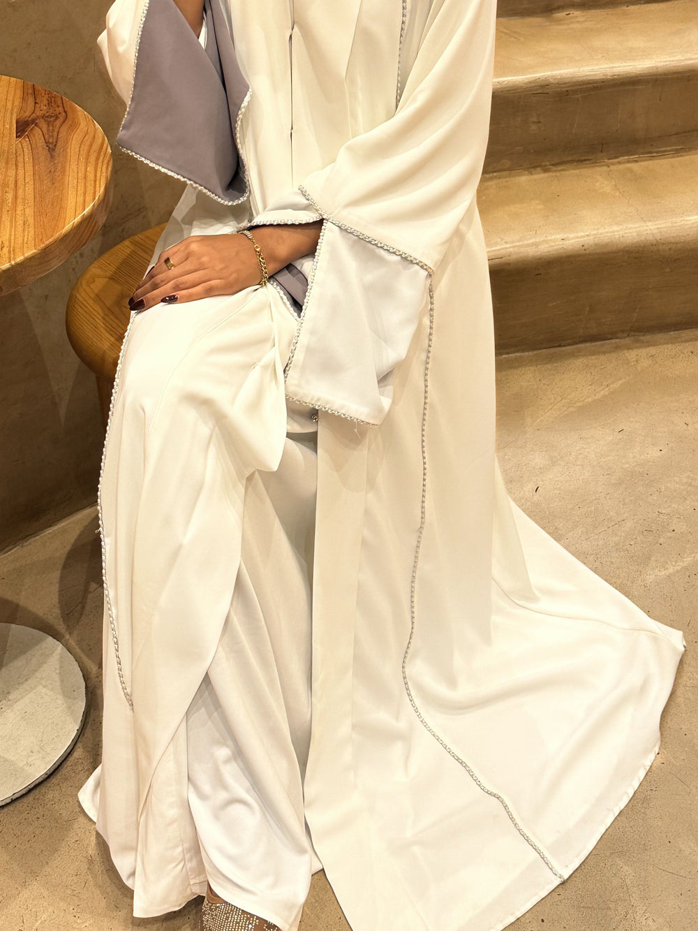 Marwa Abaya - White