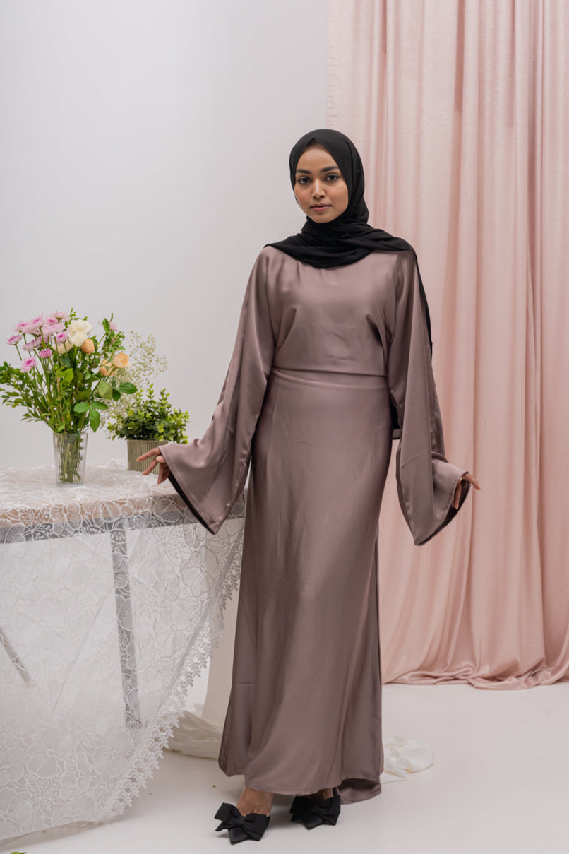 Essential Satin Tie-Up Dress - Champagne