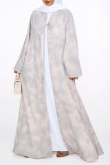 Saima Tie-Up Abaya (Inner not included) - Beige