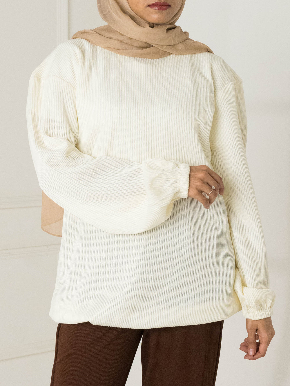 Relaxed Sweatshirt- White