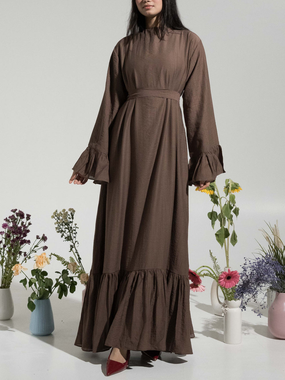 Lily Dress - Brown