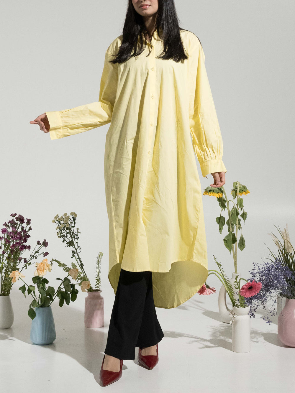 Lisa Cotton Shirt - Yellow