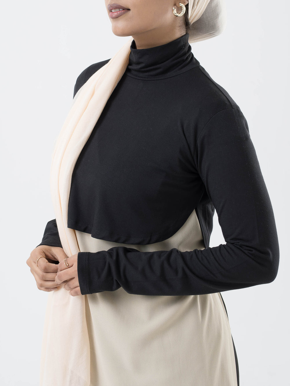 BarelyThere Cropped Base Layer - Black