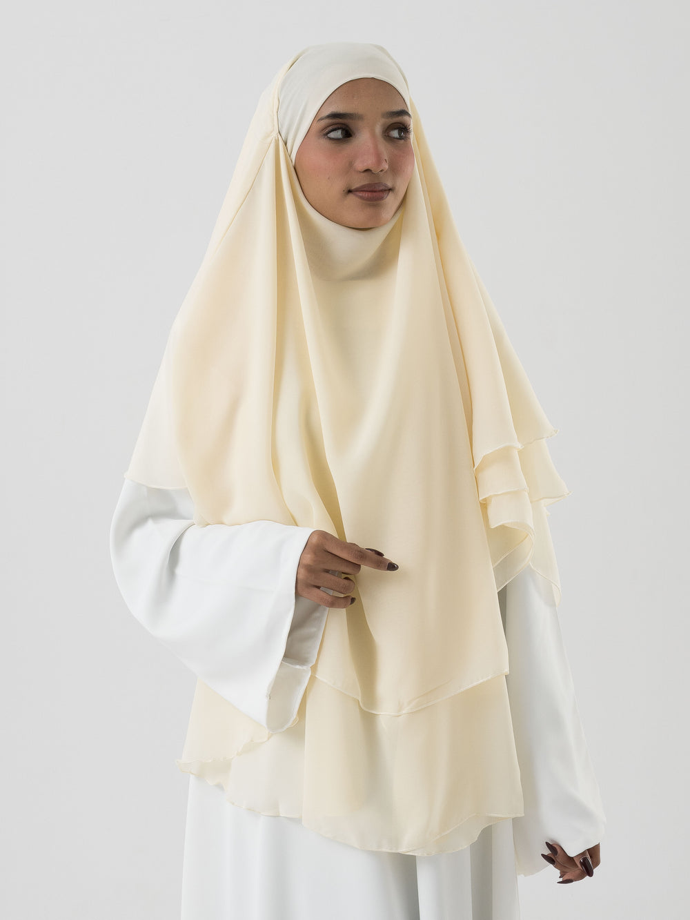 Soft Chiffon Khimar - Beige