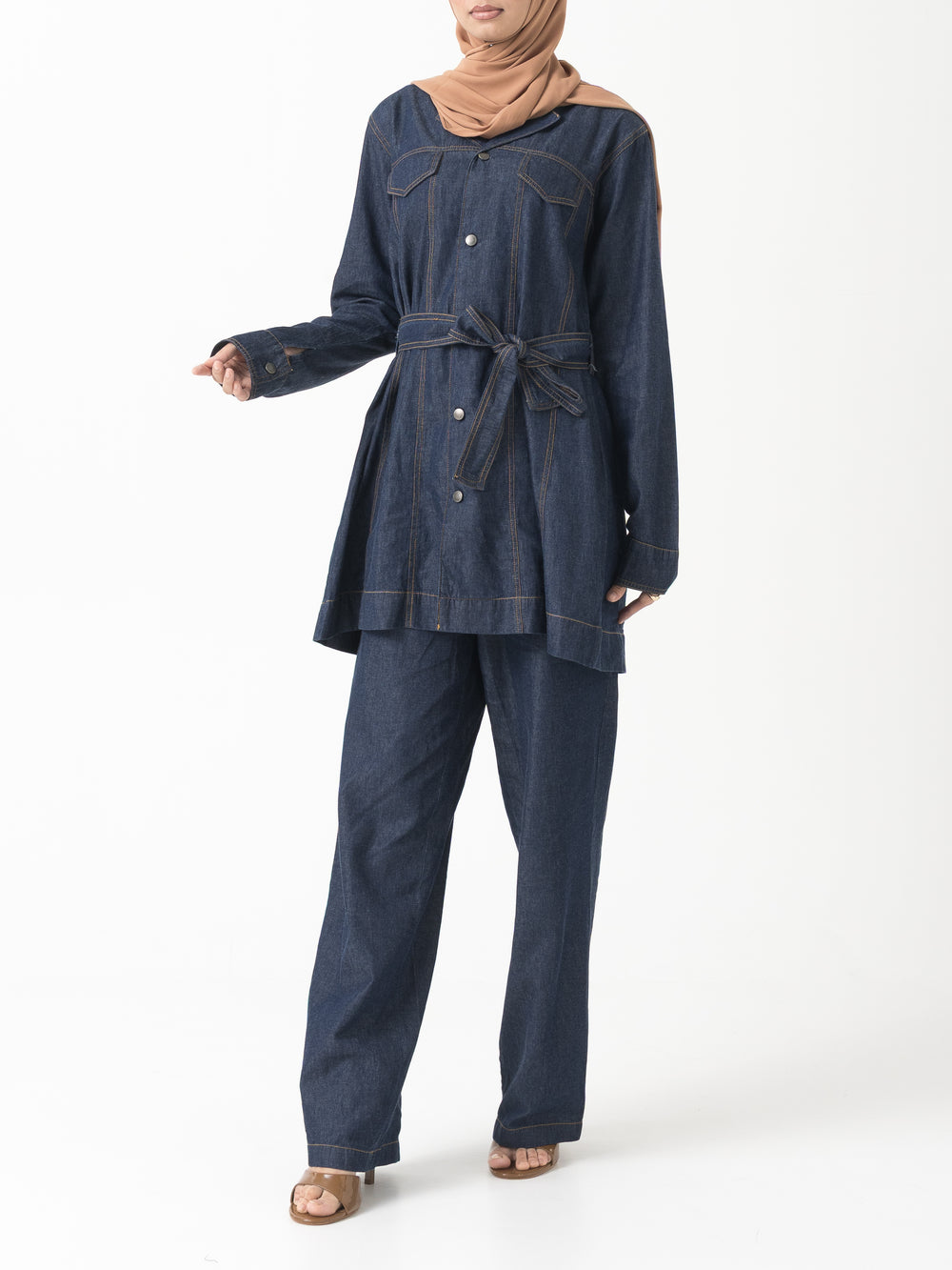 Denim Coord Set - Dark Wash