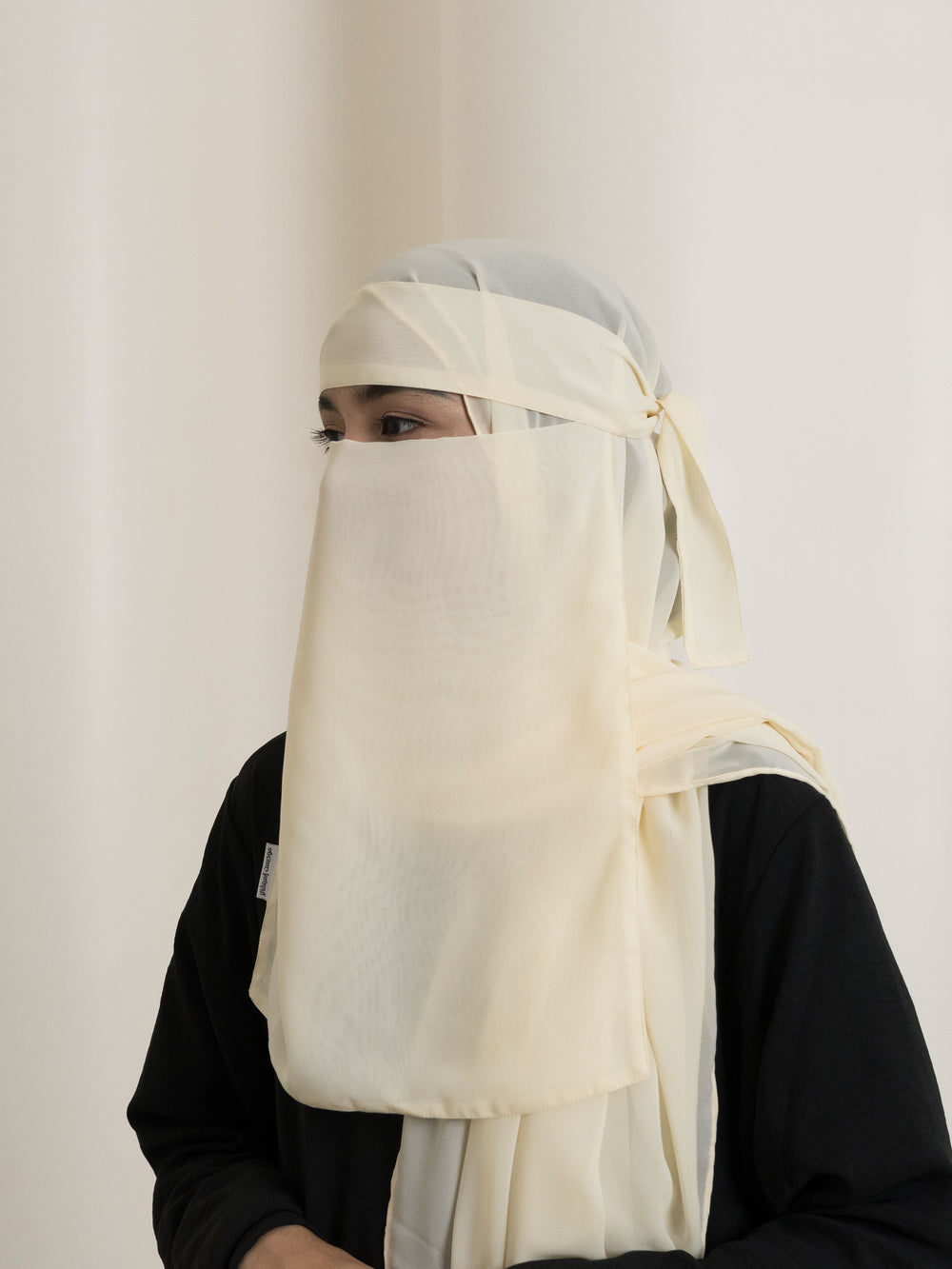 Medina Silk Niqab Set - Yellow ( Niqab and Hijab sold separately )