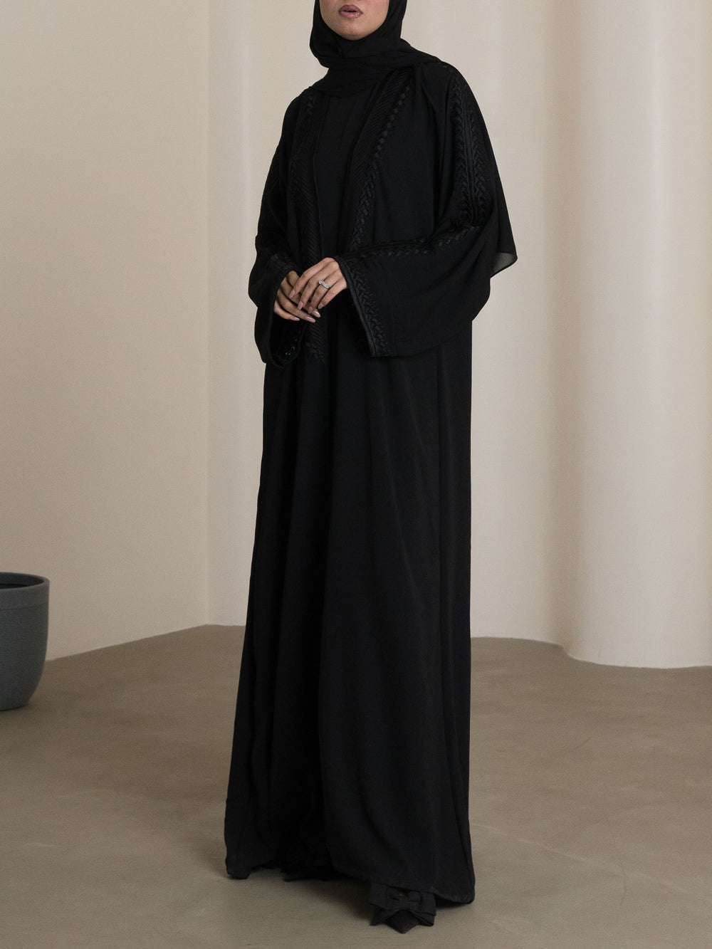 Hana Two-Piece Abaya - Black