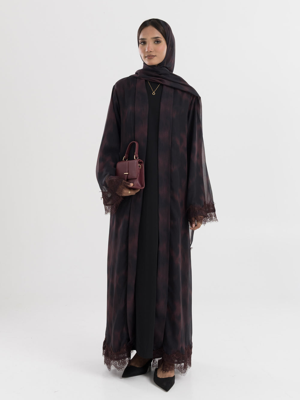 Inab Printed Abaya