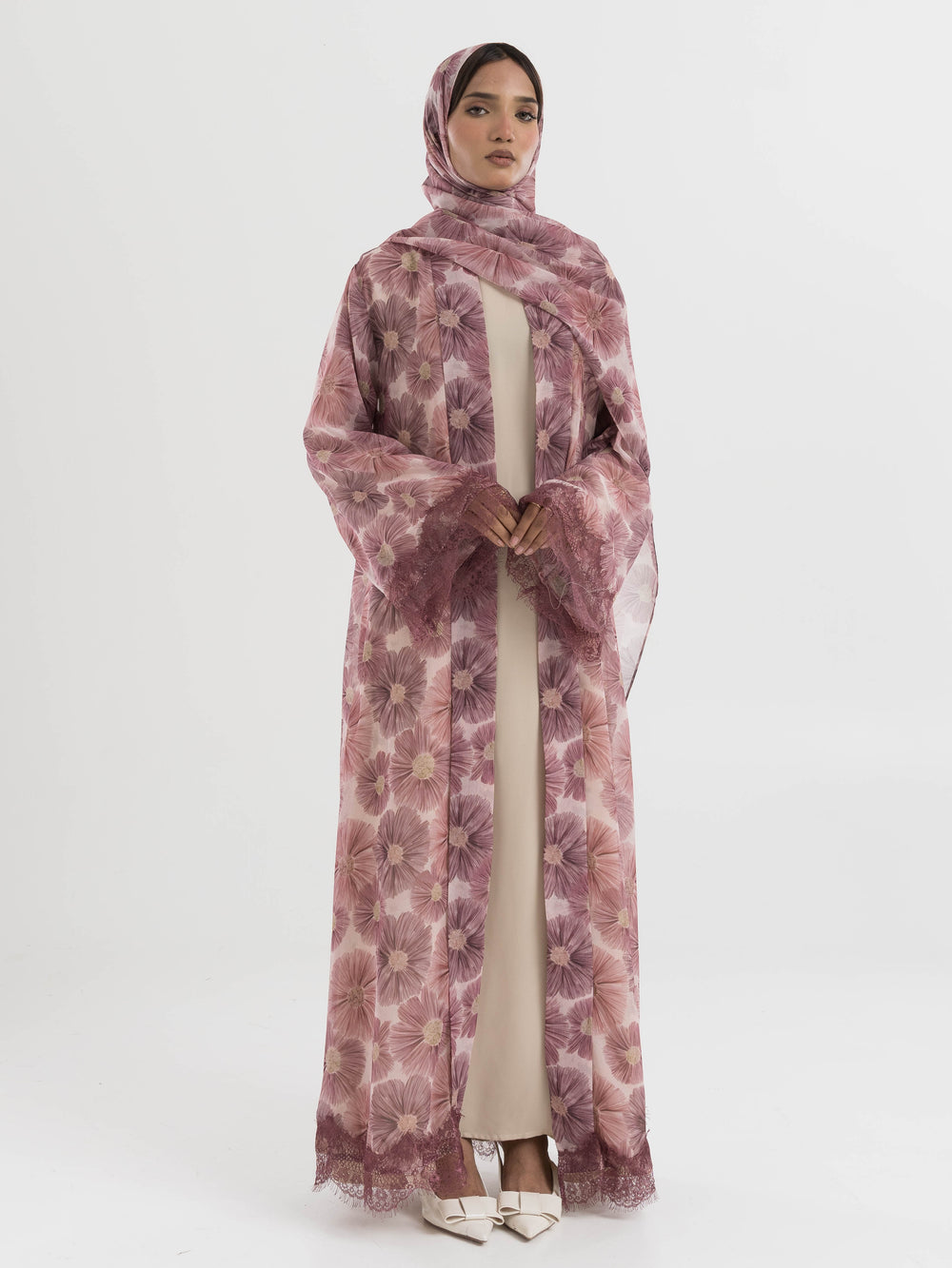 Zahrat Printed Abaya