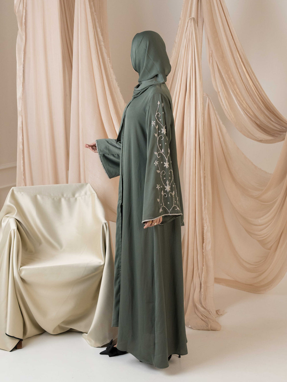 Nashmia Abaya - Green