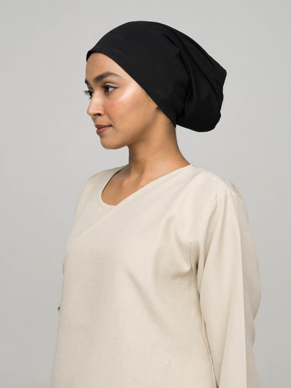 Black Classic Hijab Undercap