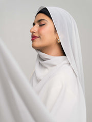 Light Grey Luxe Chiffon Hijab