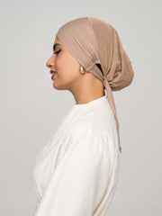 Beige Mesh Hijab Undercap