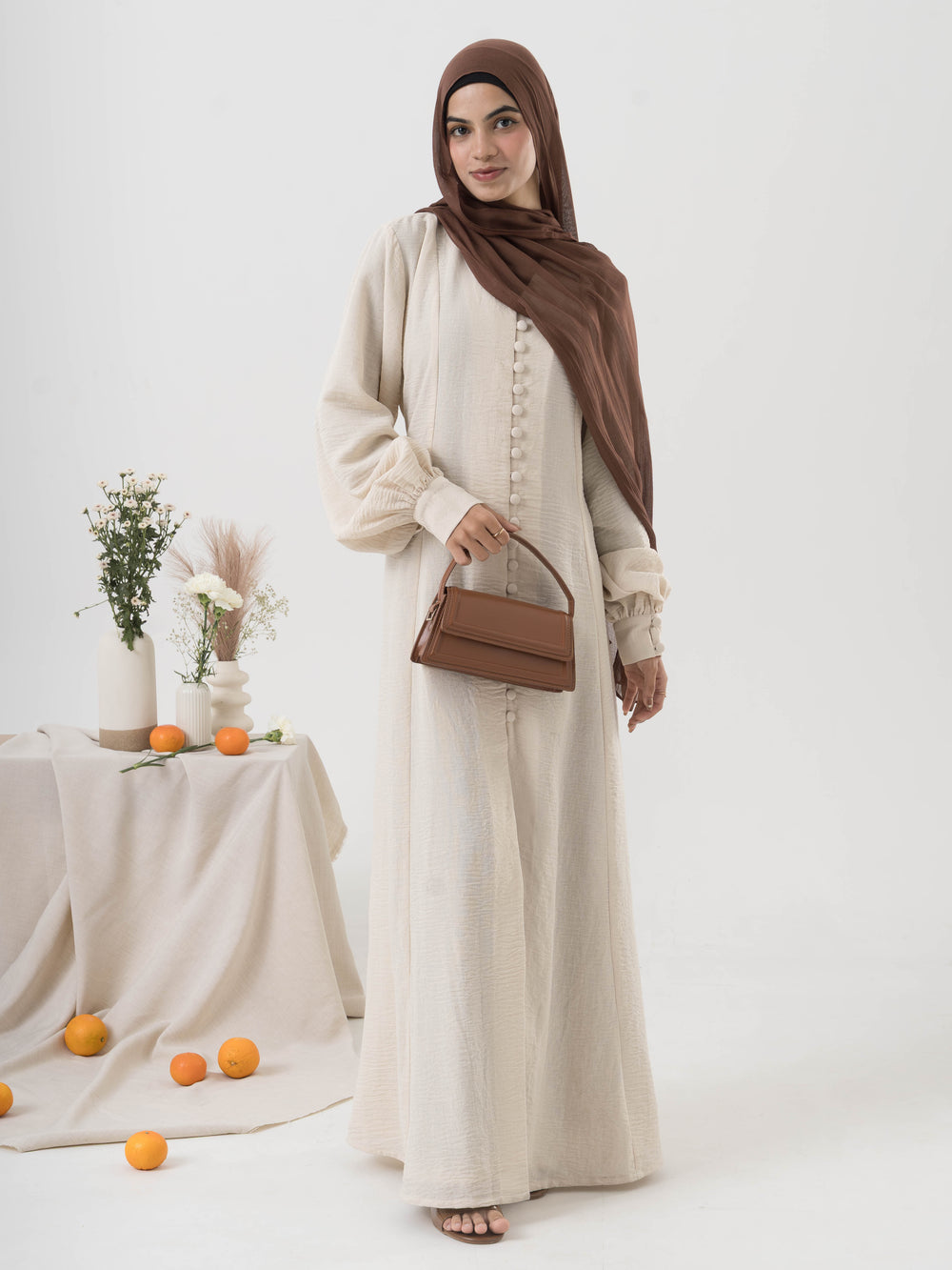 Areeba Dress - White