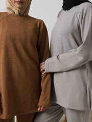 Essential Knit Jumper - Brown