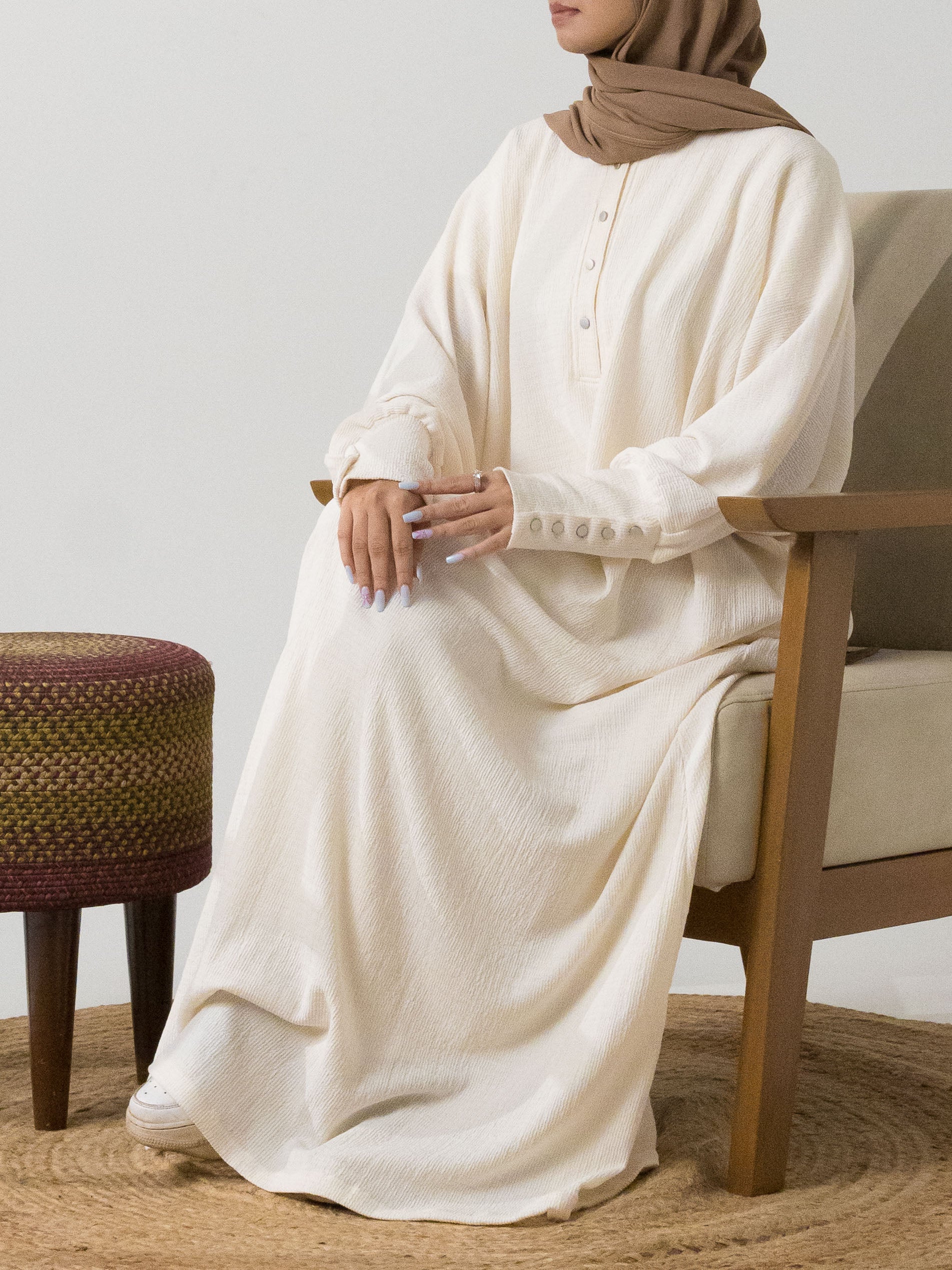 Knit Dress - Cream Modest Essentials Knit Dress - Cream Modest Essentials